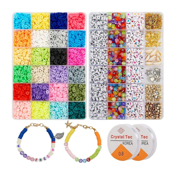 Amazon vente chaude 4800pcs perles d&#39;espacement plates